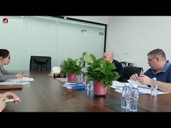 1-12 Çekirdekli FTTH Dış Mekan İç Mekan Damla Kablo Üretim Makinesi için müşteri ziyareti