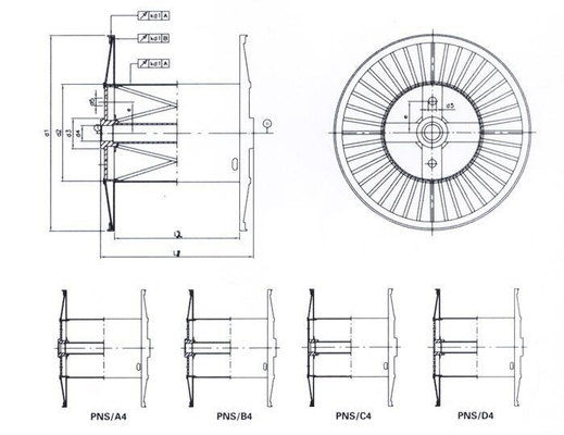 Bükme Makinesi / Çelik Bobinler / fiber optik kablolar için Makara Oluklu Bobin