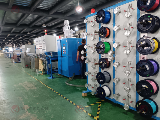 WRK-50 Sıfır Tüp Ekstrüzyon hattı Yüksek Hızlı Optik Fiber Kablo Üretimi