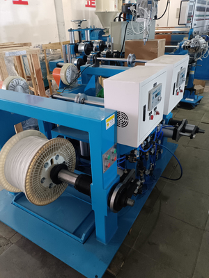 φ90mm+φ50mm Tel ve Kablo Yüksek Hızlı Güç Ceket Kılıfı PVC PE Ekstrüzyon Makinesi