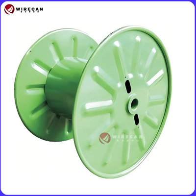 Tel ve kablo sarma için dalgalanmış çelik bobin Ağır işlevli kablo davulları / çelik bobinler / fiber optik kablolar