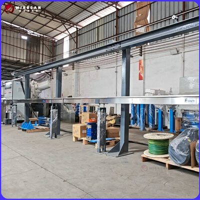 GF-80+60+50mm PLC Kontrol Tel Ekstrüzyon hattı Bina Tel üretimi için