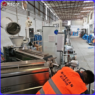 GF-80+60+50mm PLC Kontrol Tel Ekstrüzyon hattı Bina Tel üretimi için