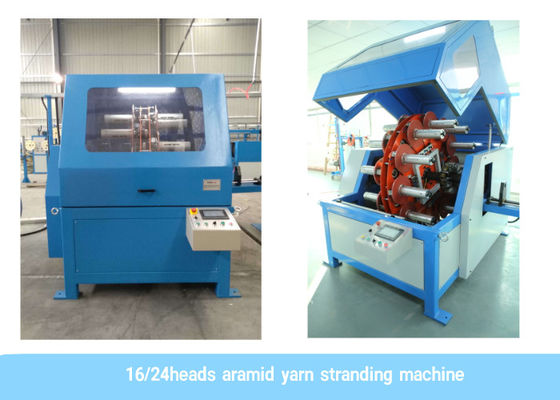 24 Kafa 20N 120rpm Aramid İplik Büküm Makinası Fiber Optik Kablo Makinası