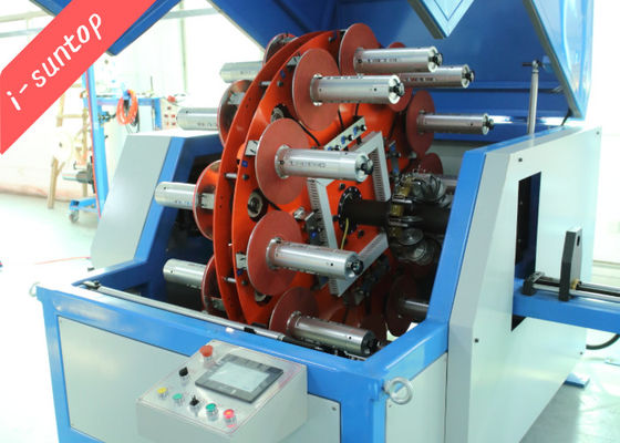 24 Kafa 20N 120rpm Aramid İplik Büküm Makinası Fiber Optik Kablo Makinası