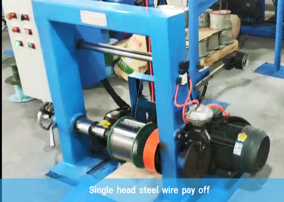 Tek Kafa 21kw Çelik Tel EVA Kaplama Makinesi Fiber Optik Kablo Üretim Hattı