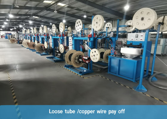 SZ Büküm için 1200/12 1800rpm Fiber Optik Kablo Üretim Hattı
