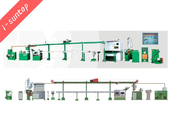 SGS 11kw Kulaklık PVC Tel Kaplama Makinesi Tel Üretim Hattı