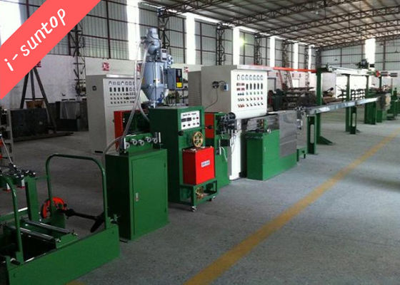 Halojen Olmayan 12mm Plastik Tel Yapma Makinesi PVC Kablo Ekstrüzyon Hattı