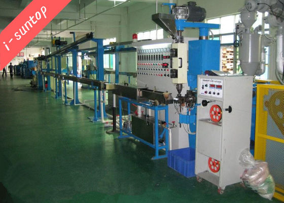 Tek Katmanlı 80kg / H Elektrik Kablo Yapma Makinesi, 20HP Kablo Ekstrüderi