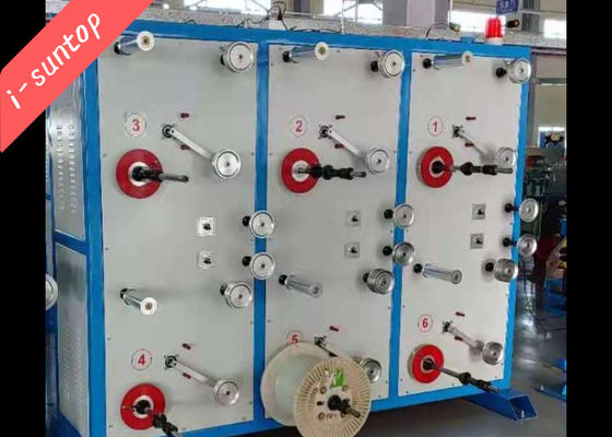 SGS 4 Bobin Başlı Tel Ödeme Makinesi Fiber Optik Kablo Makinesi