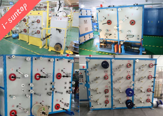 SGS 4 Bobin Başlı Tel Ödeme Makinesi Fiber Optik Kablo Makinesi