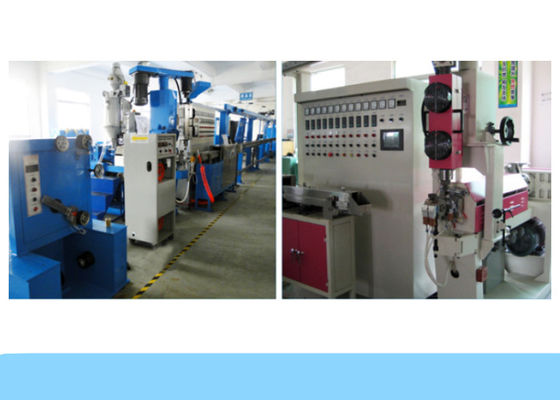 Kimyasal Köpük 15HP Koaksiyel Tel Ekstruder Makinesi Kablo Üretim Hattı