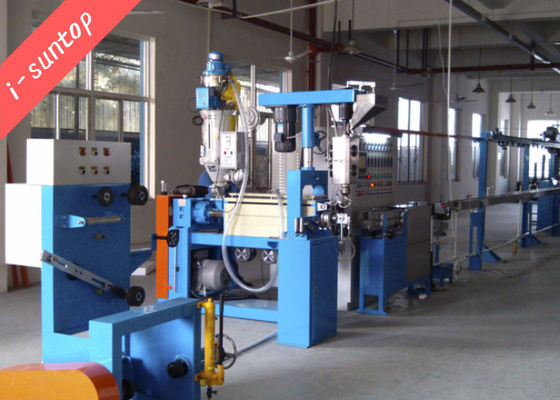 Kimyasal Köpük 15HP Koaksiyel Tel Ekstruder Makinesi Kablo Üretim Hattı