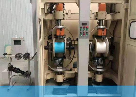 Cat5 / 6 Ağ Çekirdekli Tel Çifti Büküm Makinesi, 50Hz Çift Bobin Geri Büküm Makinesi