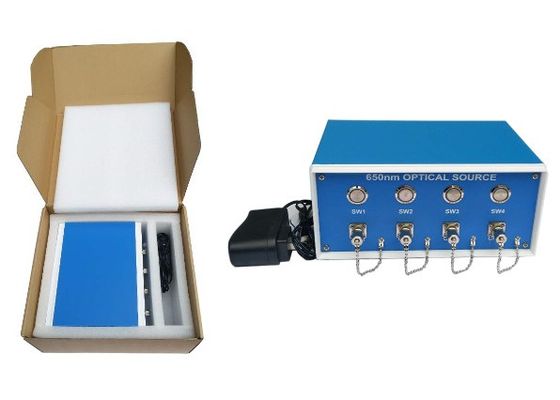 Masaüstü Dört Kanallı Kırmızı Işık Kaynağı Makinesi Fiber Yama Kablosu Yapma Makinesi