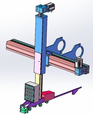 Dış Mekan Fiber Optik Kablolar İçin Robotik Kol Otomatik Travers Alma Makinesi