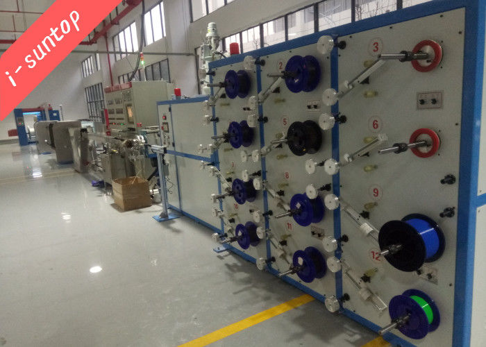 Kuru PBT Gevşek Tüp Üretim Hattı için 70KW Fiber Optik Kablo Makinesi