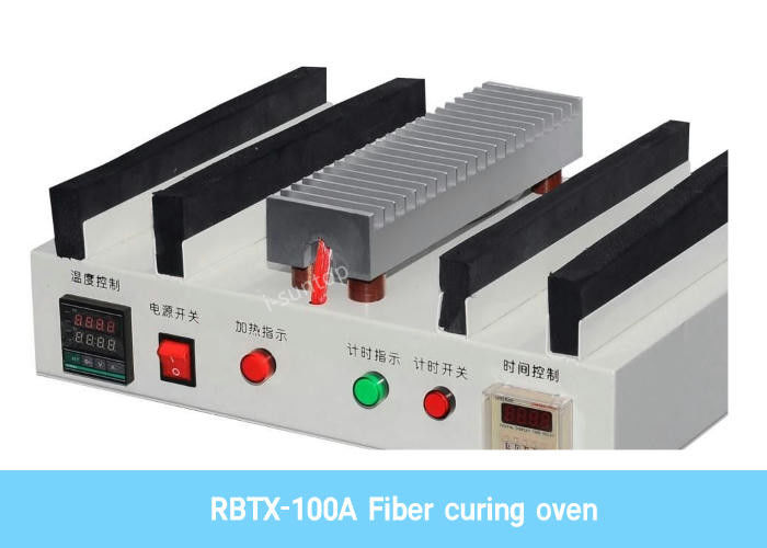 Yatay 1100w Fiber Optik Kürleme Fırını Fiber Patch Cord Yapma Makinesi